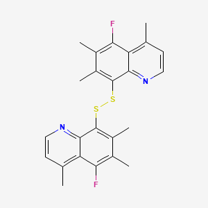 8,8'-Disulfanediylbis(5-fluoro-4,6,7-trimethylquinoline)