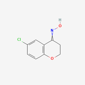 N-(6-Chloro-2,3-dihydro-4H-1-benzopyran-4-ylidene)hydroxylamine