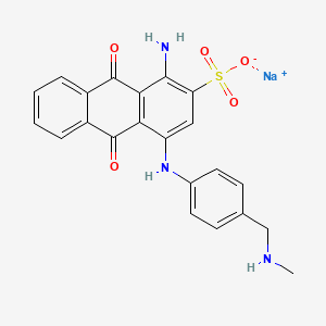 2-Anthracenesulfonic acid, 1-amino-9,10-dihydro-4-[[4-[(methylamino)methyl]phenyl]amino]-9,10-dioxo-, monosodium salt