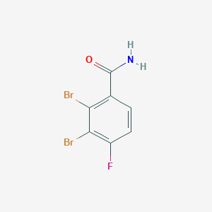 molecular formula C7H4Br2FNO B1447412 2,3-Dibromo-4-fluorobenzamide CAS No. 1804416-57-6