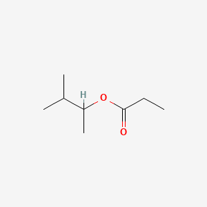 molecular formula C8H16O2 B14474154 Propanoic acid, 1,2-dimethylpropyl ester CAS No. 66576-70-3