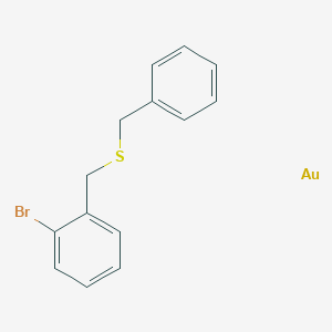 1-(Benzylsulfanylmethyl)-2-bromobenzene;gold