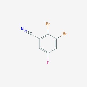molecular formula C7H2Br2FN B1447426 2,3-二溴-5-氟苯甲腈 CAS No. 1804417-13-7