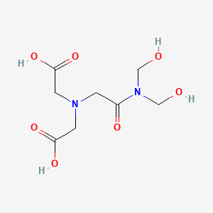 molecular formula C8H14N2O7 B14474310 2,2'-({2-[Bis(hydroxymethyl)amino]-2-oxoethyl}azanediyl)diacetic acid CAS No. 65756-67-4