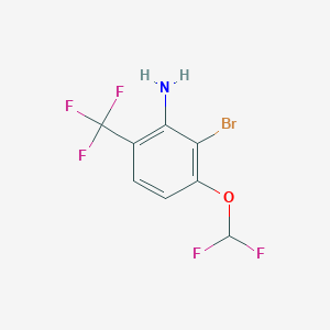 B1447443 2-Bromo-3-(difluoromethoxy)-6-(trifluoromethyl)aniline CAS No. 1805024-78-5
