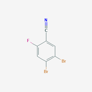 B1447451 4,5-Dibromo-2-fluorobenzonitrile CAS No. 1804932-62-4