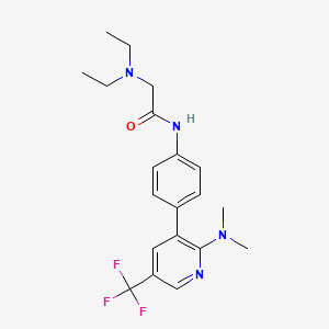 B1447454 2-Diethylamino-N-[4-(2-dimethylamino-5-trifluoro-methyl-pyridin-3-yl)-phenyl]-acetamide CAS No. 1311279-98-7