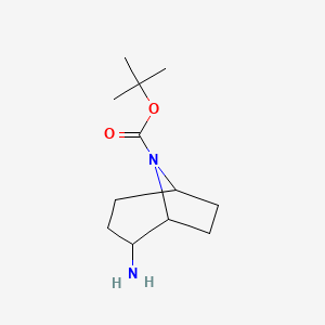 molecular formula C12H22N2O2 B1447456 8-Boc-8-氮杂双环[3.2.1]辛烷-2-胺 CAS No. 1419101-50-0