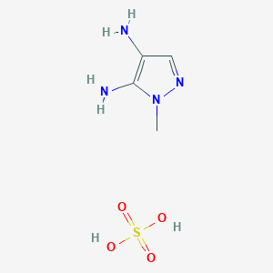 B144746 1-Methyl-1H-pyrazole-4,5-diamine sulfate CAS No. 20055-01-0