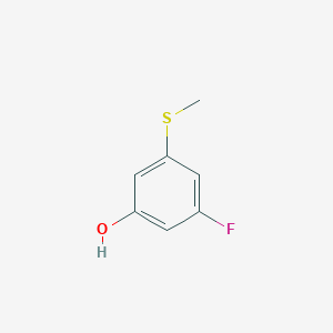 molecular formula C7H7FOS B1447471 3-氟-5-(甲硫基)苯酚 CAS No. 1243456-31-6