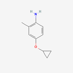 molecular formula C10H13NO B1447473 4-Cyclopropoxy-2-methylaniline CAS No. 1243355-31-8