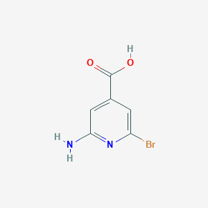 molecular formula C6H5BrN2O2 B1447474 2-氨基-6-溴-4-吡啶甲酸 CAS No. 1060811-29-1