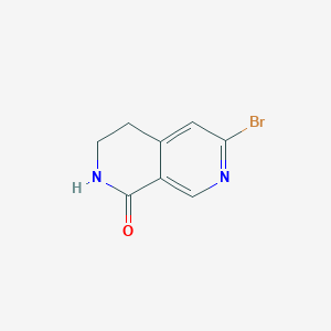 molecular formula C8H7BrN2O B1447475 6-溴-3,4-二氢-2,7-萘啶-1(2H)-酮 CAS No. 1260670-07-2