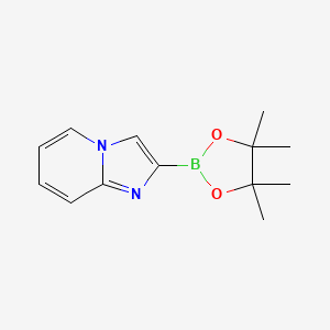 B1447478 2-(Tetramethyl-1,3,2-dioxaborolan-2-yl)imidazo[1,2-a]pyridine CAS No. 2096459-08-2