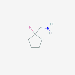 molecular formula C6H12FN B1447480 (1-氟环戊基)甲胺 CAS No. 1463052-83-6
