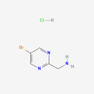 molecular formula C5H7BrClN3 B1447481 (5-溴嘧啶-2-基)甲胺盐酸盐 CAS No. 1240594-62-0