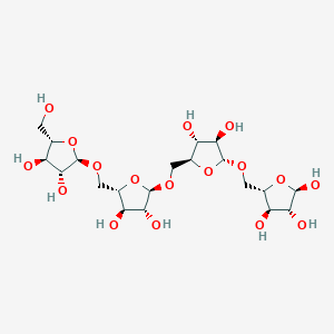 B1447484 (2R,3R,4R,5S)-5-[[(2R,3R,4R,5S)-5-[[(2R,3R,4R,5S)-5-[[(2R,3R,4R,5S)-3,4-dihydroxy-5-(hydroxymethyl)oxolan-2-yl]oxymethyl]-3,4-dihydroxyoxolan-2-yl]oxymethyl]-3,4-dihydroxyoxolan-2-yl]oxymethyl]oxolane-2,3,4-triol CAS No. 190852-24-5