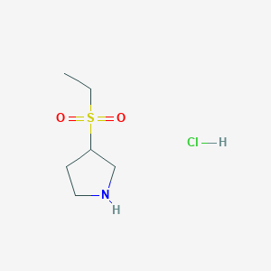 B1447486 3-(Ethanesulfonyl)pyrrolidine hydrochloride CAS No. 1864053-67-7