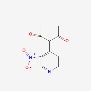 3-(3-Nitropyridin-4-yl)pentane-2,4-dione