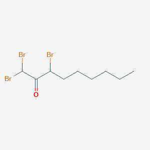 1,1,3-Tribromononan-2-one