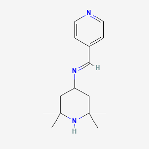 (E)-1-(Pyridin-4-yl)-N-(2,2,6,6-tetramethylpiperidin-4-yl)methanimine