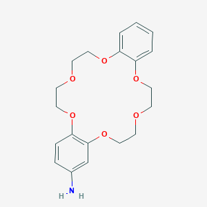 molecular formula C20H25NO6 B144749 4'-Aminodibenzo-18-crown-6 CAS No. 126531-26-8