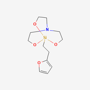 2,8,9-Trioxa-5-aza-1-silabicyclo(3.3.3)undecane, 1-(2-(2-furanyl)ethyl)-