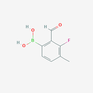 molecular formula C8H8BFO3 B1447494 (3-氟-2-甲酰-4-甲苯基)硼酸 CAS No. 1451391-40-4