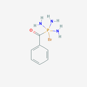 molecular formula C7H11BrN3OP B14474964 Phenyl[triamino(bromo)-lambda~5~-phosphanyl]methanone CAS No. 65725-80-6