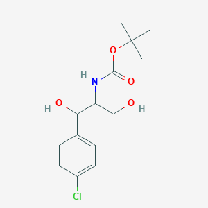 molecular formula C14H20ClNO4 B1447497 Boc-D-threo-3-(4-chlorophenyl)serinol CAS No. 1134853-64-7