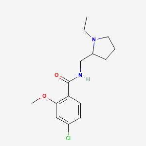 4-Chloro-N-((1-ethylpyrrolidin-2-yl)methyl)-2-methoxybenzamide