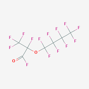 molecular formula C7F14O2 B14475027 2,3,3,3-Tetrafluoro-2-(nonafluorobutoxy)propanoyl fluoride CAS No. 65566-03-2