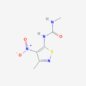 N-Methyl-N'-(3-methyl-4-nitro-1,2-thiazol-5-yl)urea