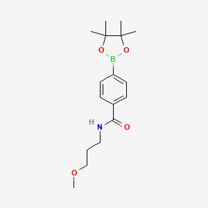 molecular formula C17H26BNO4 B1447504 N-(3-甲氧基丙基)-4-(四甲基-1,3,2-二氧杂硼环-2-基)苯甲酰胺 CAS No. 1509932-25-5