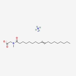 molecular formula C21H42N2O3 B14475045 Glycine, N-methyl-N-(1-oxo-9-octadecenyl)-, ammonium salt CAS No. 71832-73-0