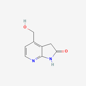 molecular formula C8H8N2O2 B1447507 4-Hydroxymethyl-7-aza-2-oxyindole CAS No. 1260382-59-9