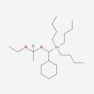 Tributyl[cyclohexyl(1-ethoxyethoxy)methyl]stannane