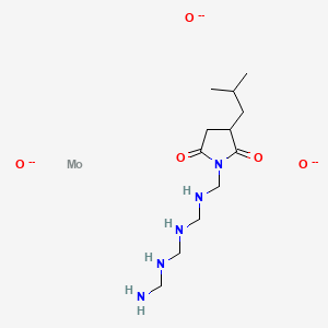 1-[[[(Aminomethylamino)methylamino]methylamino]methyl]-3-(2-methylpropyl)pyrrolidine-2,5-dione;molybdenum;oxygen(2-)