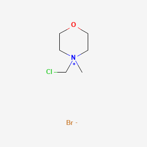 molecular formula C6H13BrClNO B14475148 N-Methyl-N-(chloromethyl)morpholinium bromide CAS No. 68368-43-4