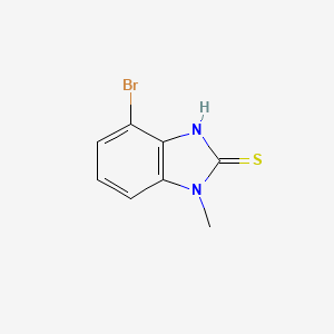 molecular formula C8H7BrN2S B1447515 4-溴-1-甲基-2,3-二氢-1H-1,3-苯并二唑-2-硫酮 CAS No. 1616500-65-2