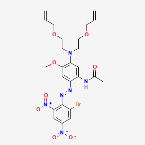 Acetamide, N-[5-[bis[2-(2-propenyloxy)ethyl]amino]-2-[(2-bromo-4,6-dinitrophenyl)azo]-4-methoxyphenyl]-