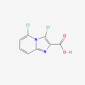 molecular formula C8H4Cl2N2O2 B1447523 3,5-二氯咪唑并[1,2-a]吡啶-2-羧酸 CAS No. 1227954-34-8