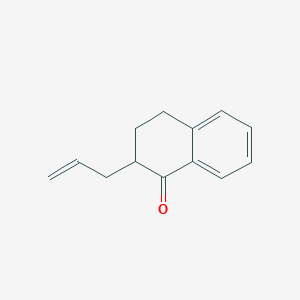 molecular formula C13H14O B14475230 1(2H)-Naphthalenone, 3,4-dihydro-2-(2-propenyl)- CAS No. 65534-93-2