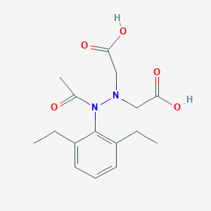 2,2'-[2-Acetyl-2-(2,6-diethylphenyl)hydrazine-1,1-diyl]diacetic acid