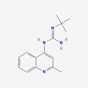 molecular formula C15H20N4 B14475262 2-tert-butyl-1-(2-methylquinolin-4-yl)guanidine CAS No. 72042-03-6