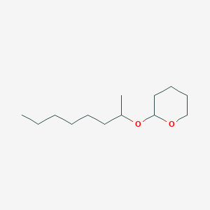 molecular formula C13H26O2 B14475266 2H-Pyran, tetrahydro-2-[(1-methylheptyl)oxy]- CAS No. 70702-57-7