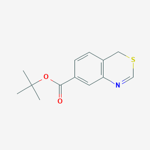 molecular formula C13H15NO2S B14475268 tert-Butyl 4H-3,1-benzothiazine-7-carboxylate CAS No. 65276-89-3