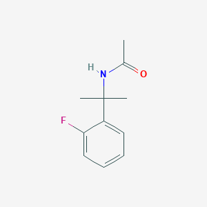 B1447527 N-[2-(2-Fluorophenyl)propan-2-yl]acetamide CAS No. 1420800-24-3