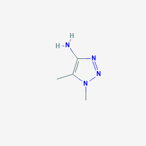 molecular formula C4H8N4 B1447528 二甲基-1H-1,2,3-三唑-4-胺 CAS No. 1461713-95-0