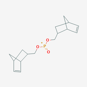 molecular formula C16H22O3P+ B14475283 Bis[(bicyclo[2.2.1]hept-5-en-2-yl)methoxy](oxo)phosphanium CAS No. 65842-23-1